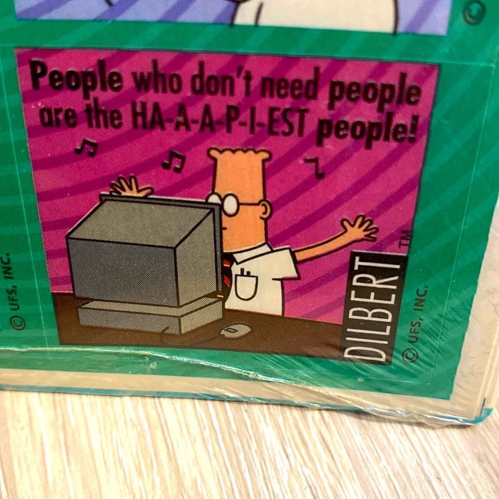 Vintage 1995 Hallmark Dilbert Stickers 4 Sheets 28 Labels NOS office supplies - Picture 6 of 9